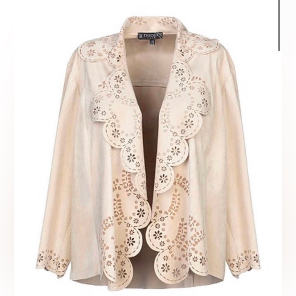 Tricot Chic Italian Suede Jacket